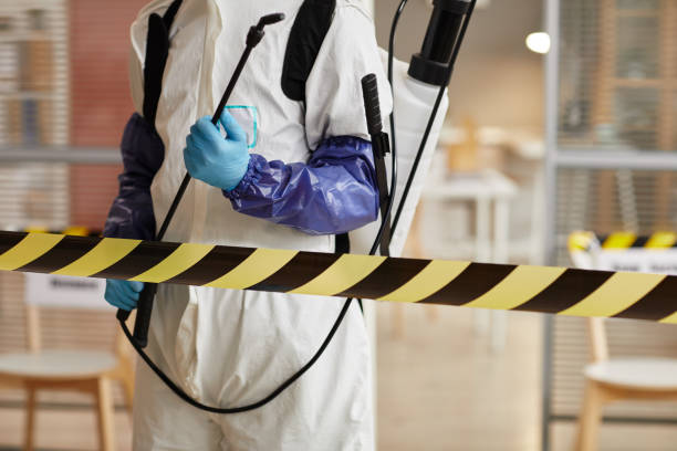 Professional Sewage Cleanup technician working in Oak Park, MN
